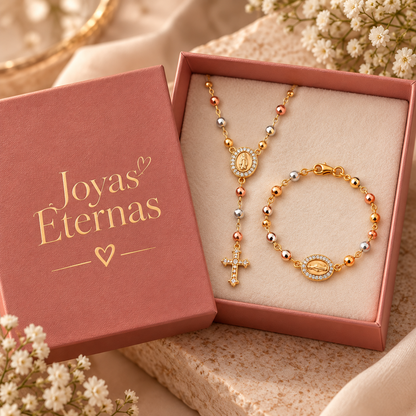 ✨ Set Virgen María Collar + Pulsera REGALO ✨