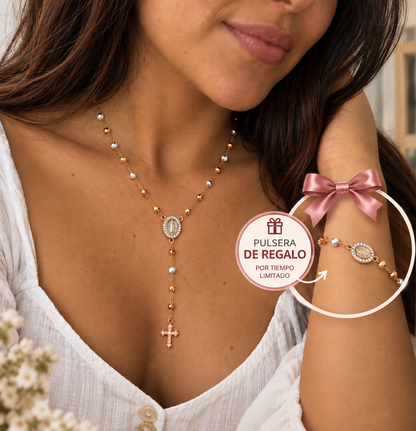 ✨ Set Virgen María Collar + Pulsera REGALO ✨