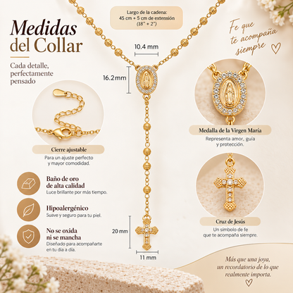 ✨ Set Virgen María Collar + Pulsera REGALO ✨