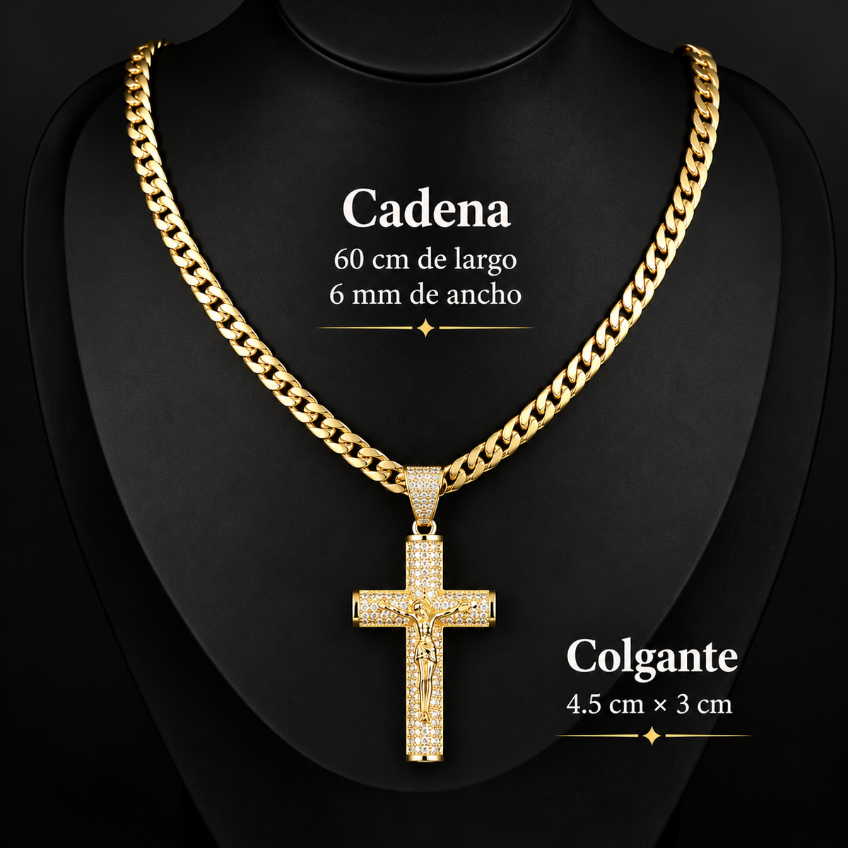 ✨ Collar Cruz de Jesus - Un Simbolo de Fe y Fortaleza ✨